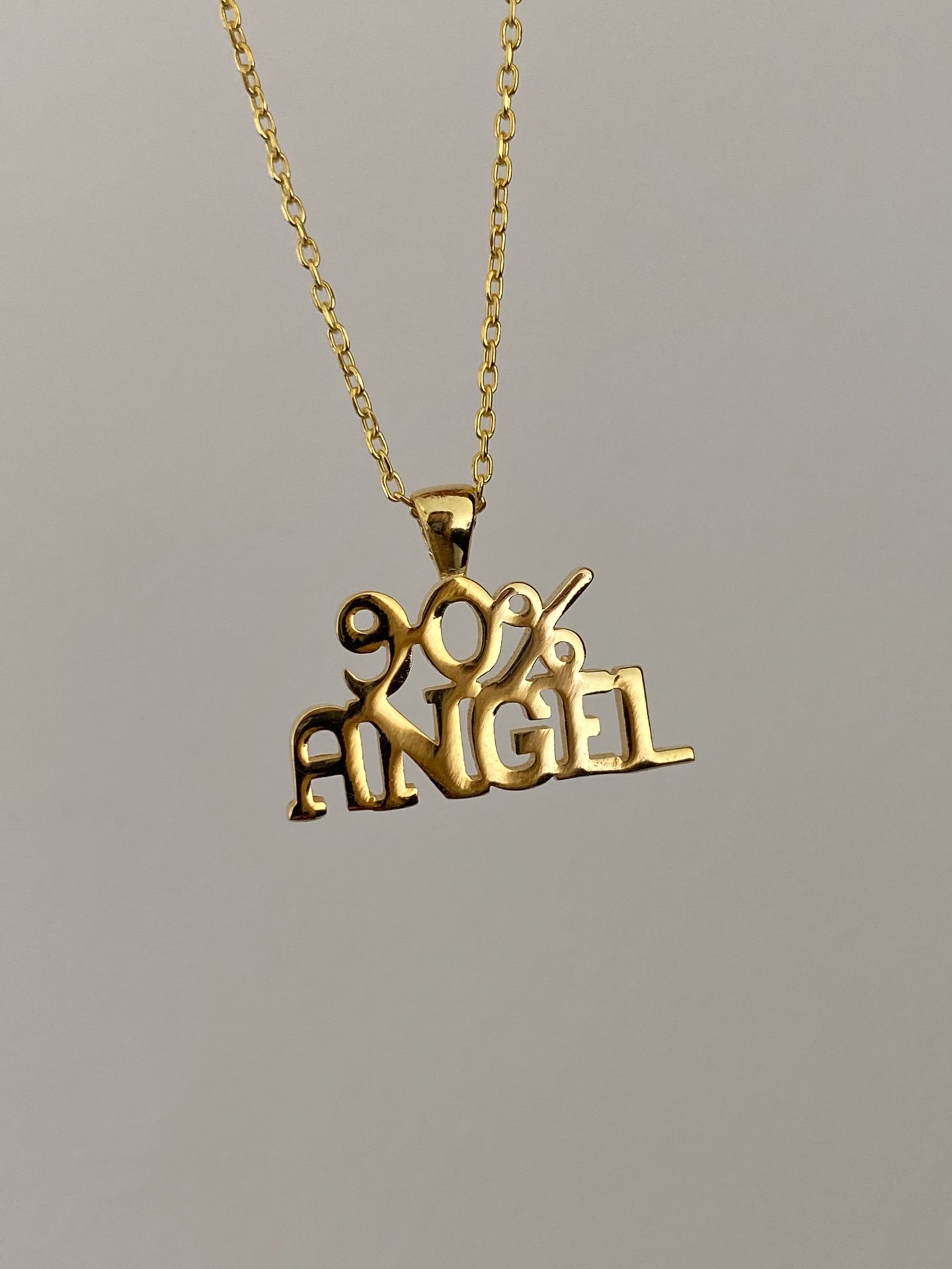 925 Gümüş | PHEAR Özel Tasarım 90% Angel Kolye