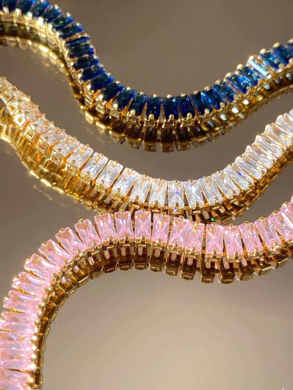 Renkli Baget Taşlı Choker