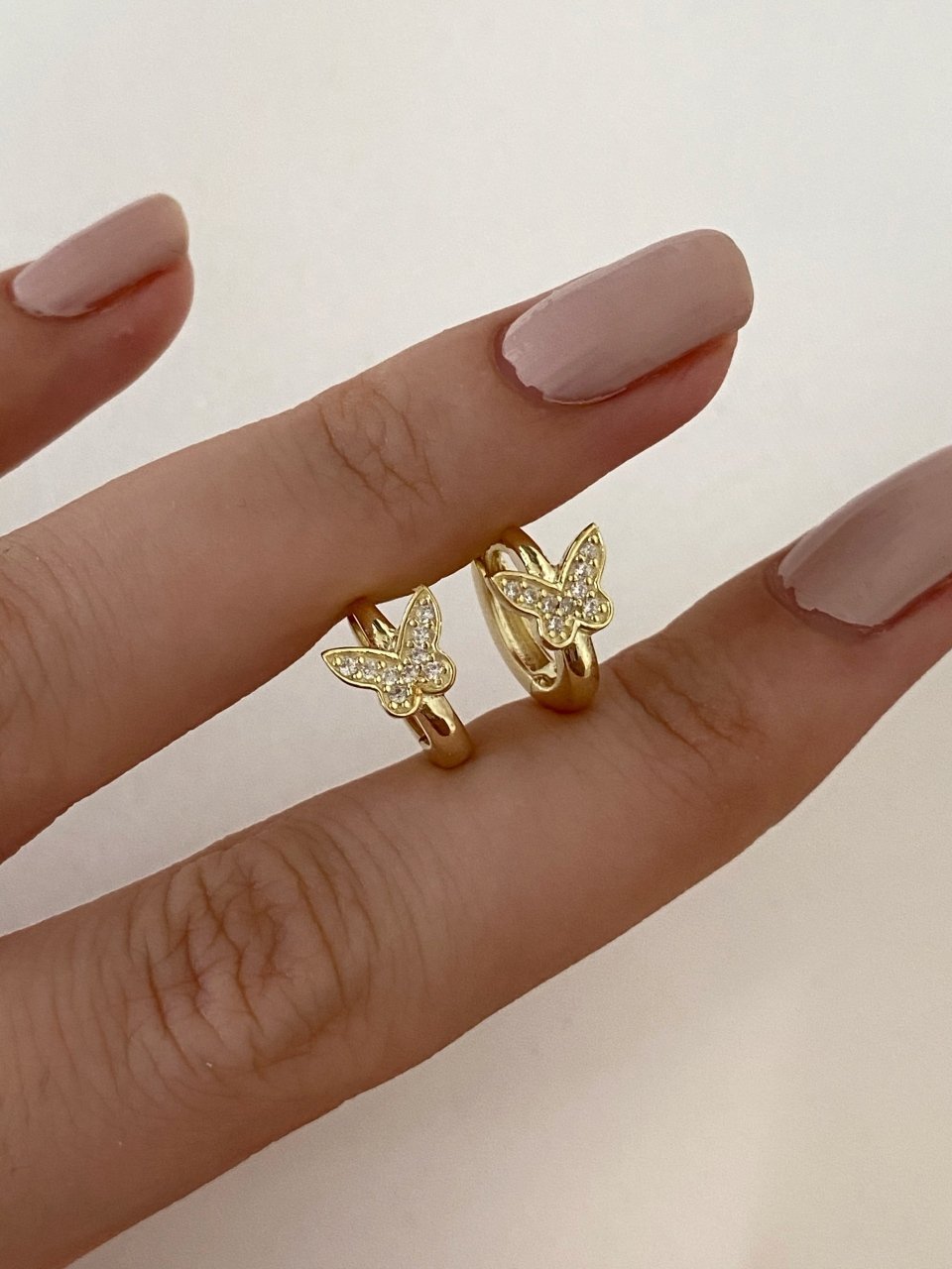 925 Gümüş | Mini Kelebek Küpe (Kıkırdak Uyumlu)