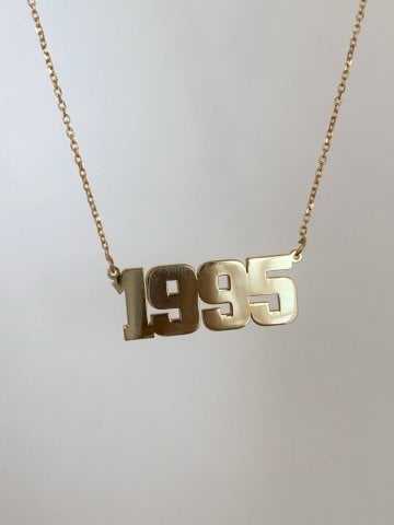 925 Gümüş | Özel Font İstediğini Yazdır Sayı Kolye