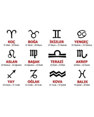 925 Gümüş | Doğum Ayı Taşlı Burç Sembolü Kolye
