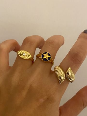 925 Gümüş | Çift Uçlu Vintage Görünümlü Yüzük