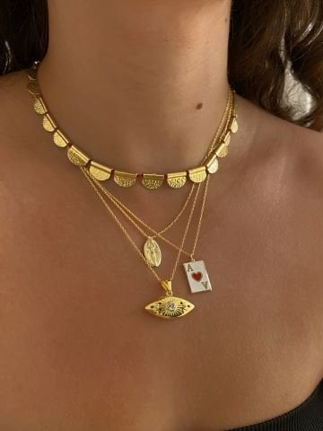 925 Gümüş | Mineli Kupa As Kolye