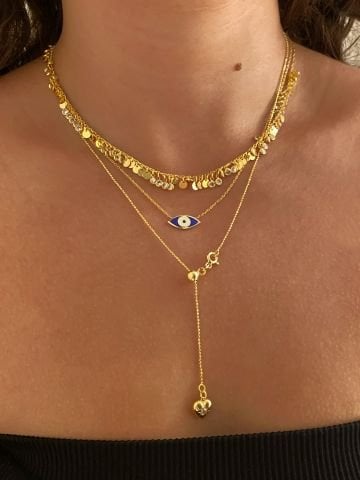 925 Silver | Adjustable Slider Chain Necklace with Heart Figure