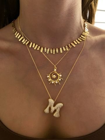 Bronz | El Yapımı Barlı Etnik Kolye