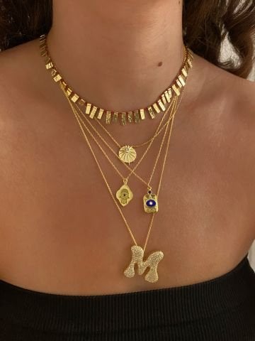 Bronz | El Yapımı Barlı Etnik Kolye