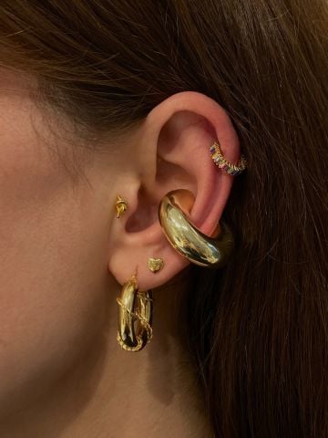 925 Gümüş | XL Kalın Bombe Ear Cuff