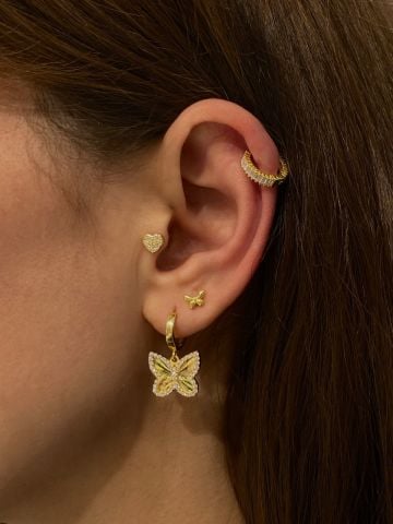 925 Gümüş | Tragus Uyumlu Piercingler (Tek Adet)