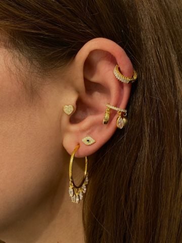 925 Gümüş | Tragus Uyumlu Piercingler (Tek Adet)