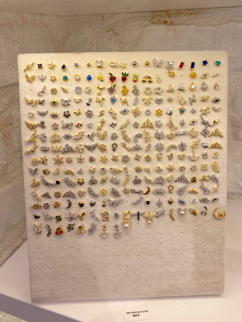 925 Gümüş | Tragus Uyumlu Piercingler (Tek Adet)