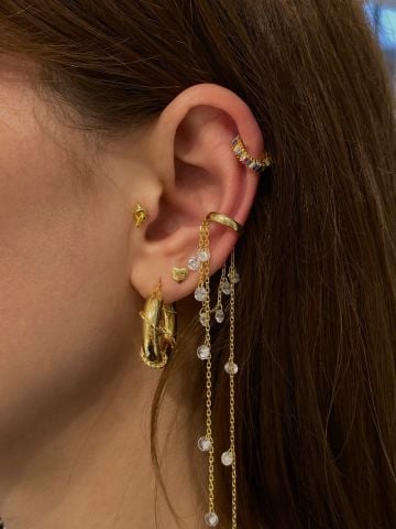 925 Gümüş | Tragus Uyumlu Piercingler (Tek Adet)