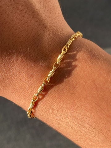 925 Gümüş | Unisex Love Knot Zincir Bileklik
