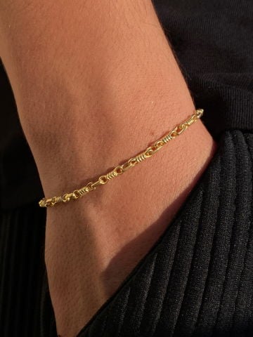 925 Gümüş | Unisex Love Knot Zincir Bileklik