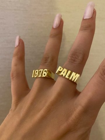 925 Gümüş | İstediğini Yazdır Sayı Yüzük