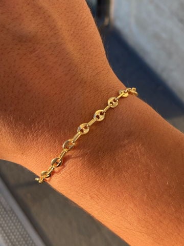 925 Gümüş | Unisex Gemici Zincir Bileklik