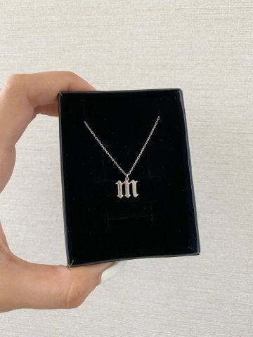 925 Gümüş | Tek Harf Kolye