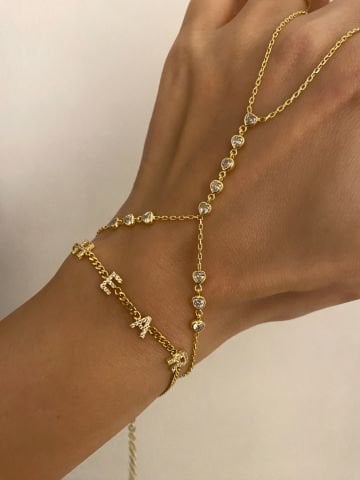 925 Gümüş | Taşlı Kalp Figürlü Şahmeran