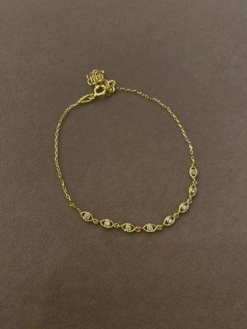 925 Gümüş | Minimal Göz Figürlü Bileklik